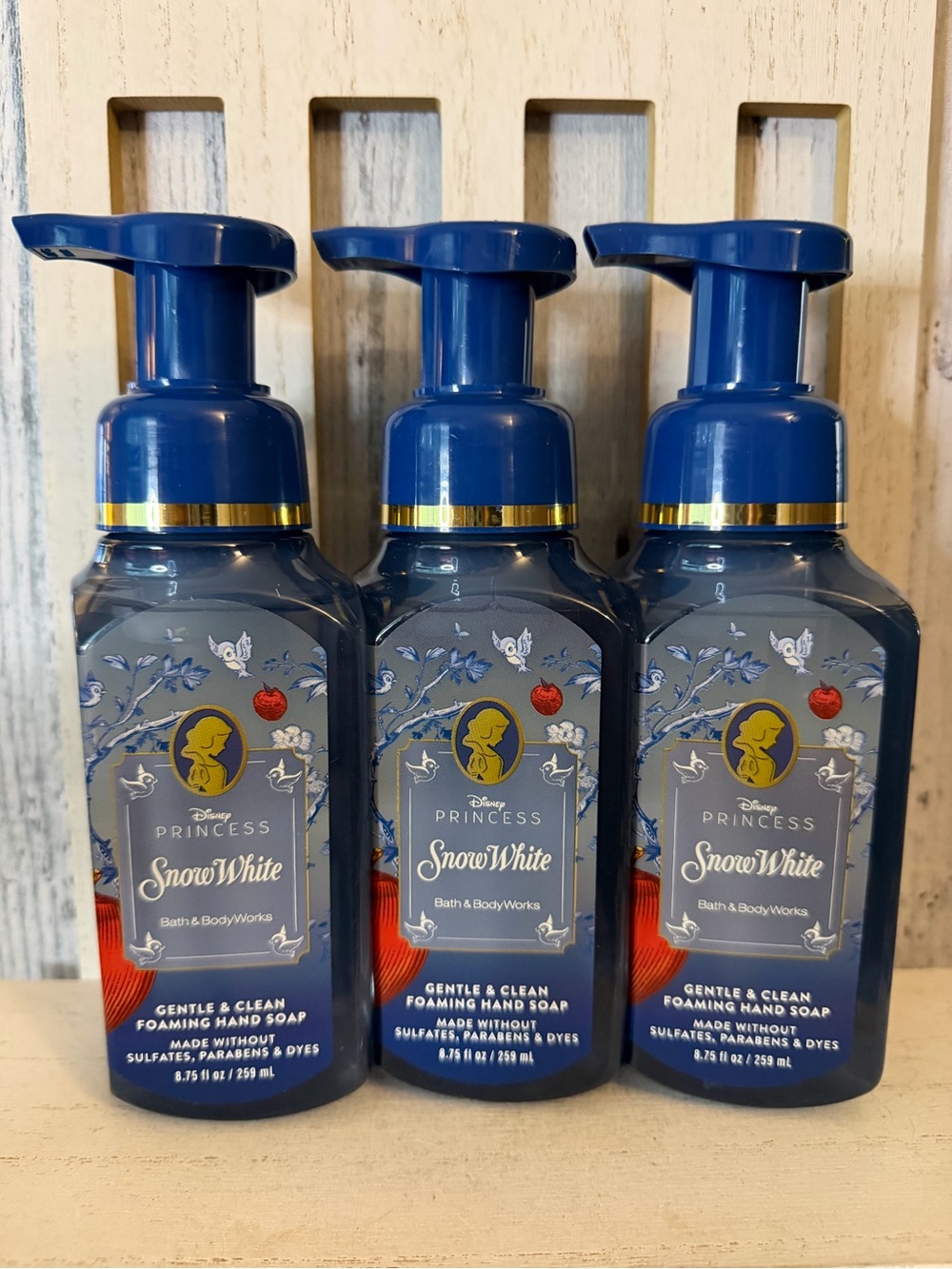 Bath & Body Works 2026 DISNEY PRINCESS SNOW WHITE Lot X3 Foaming Hand Soap New